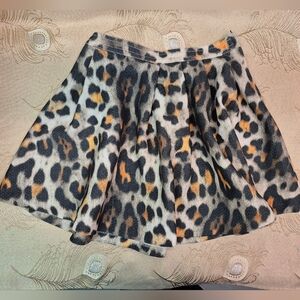 H&M Leopard Print Mini Skirt